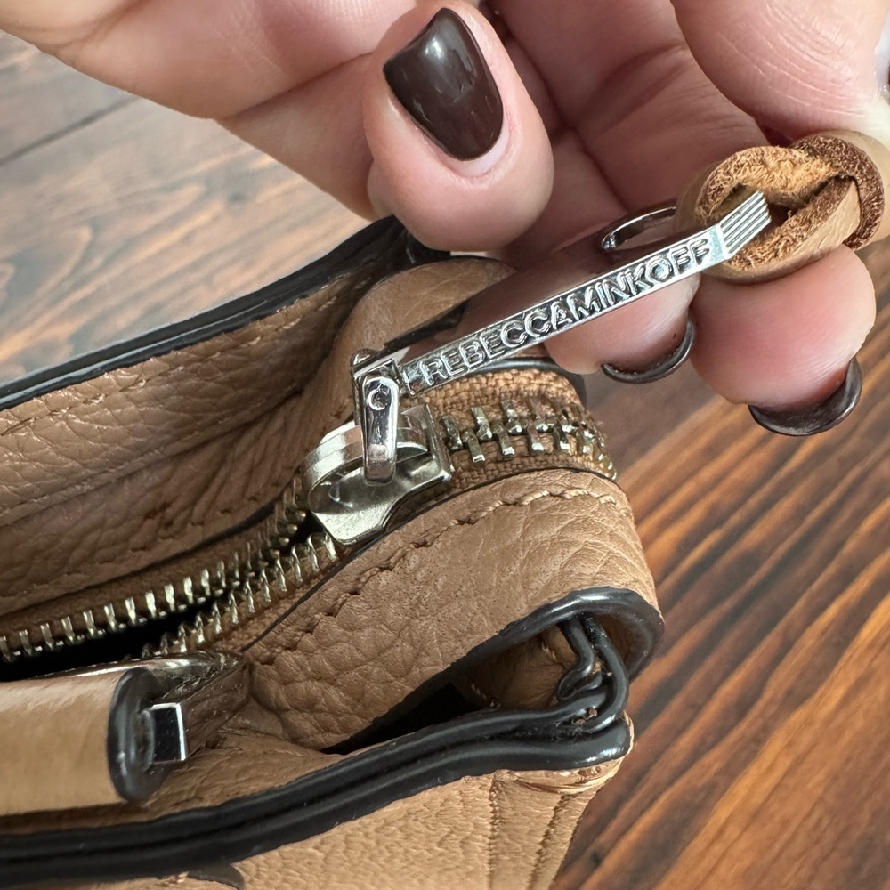 SOLD - Rebecca Minkoff Women's Micro Regan Leather Satchel - Picture 7 of 11